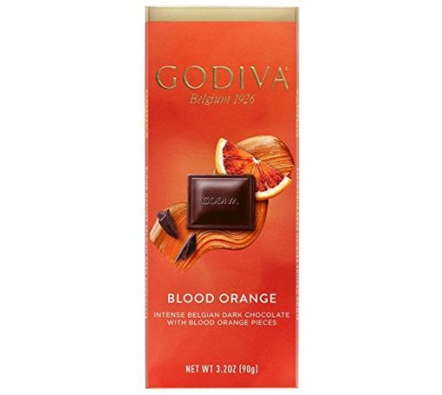 Godiva Belgium Blood Orange Dark Chocolate With Blood Orange Pieces,90g