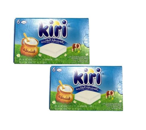 Kiri Fresh Cream 6 Cube Cheese - 108g (Pack of 2)